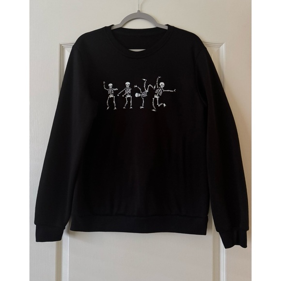 SHEIN Skeleton Print Sweatshirt - Picture 1 of 7